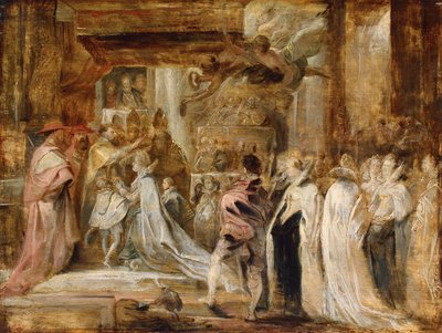 Coronation of Marie de Medici by Peter Paul Rubens